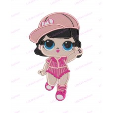 Short Stop LOL Dolls Surprise Fill Embroidery Design